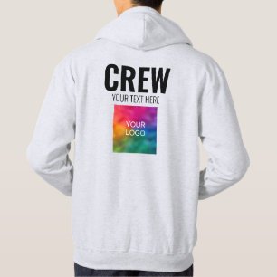 Mens Crew Sweat - shirts à capuche avant et arrièr