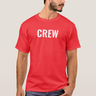 Mens Crew T Shirt Bulk Doppelseitig bedruckt Rot