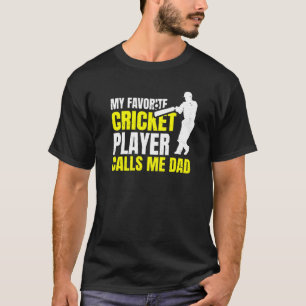 Mens Cricket Sport für einen Vater eines Cricket P T-Shirt