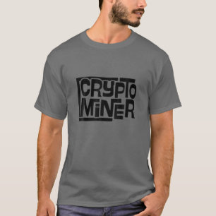 Mens Crypto Miner Online-Währung T-Shirt