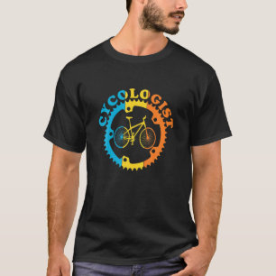 Mens Cycologist Radfahrrad Fahrrad Fahrrad Straße T-Shirt