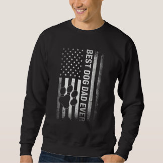 Mens  Dad Fathers Day Dog Dad Sweatshirt