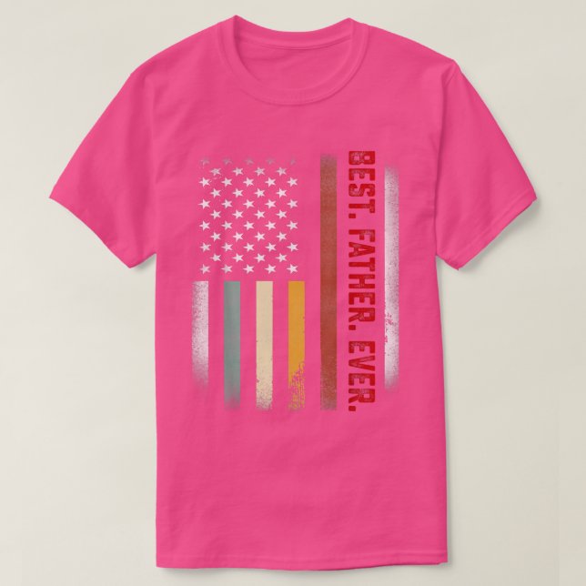Mens Dad Gift From Daughter Best Father Ever US F T-Shirt (Design vorne)