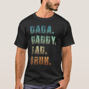 Mens Dada Daddy Vater Bruh Father and Kids Girl Bo T-Shirt