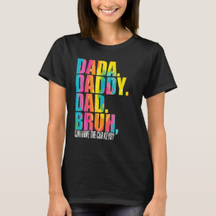 Mens Dada Daddy Vater Bruh Gefärbte Krawatte Vater T-Shirt