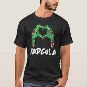 Mens Dadcula Lazy Halloween Kostümpuppe Monster P T-Shirt