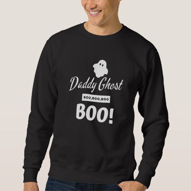 Mens Daddy Ghost Halloween Sweatshirt (Vorderseite)