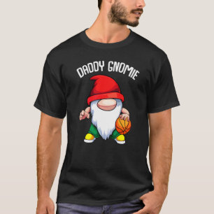 Mens Daddy Gnome Fathers Day Basketball Vater Papa T-Shirt
