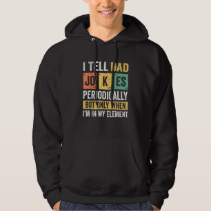 Mens Daddy I Tell Vater Jokes regelmäßig Vater Fat Hoodie