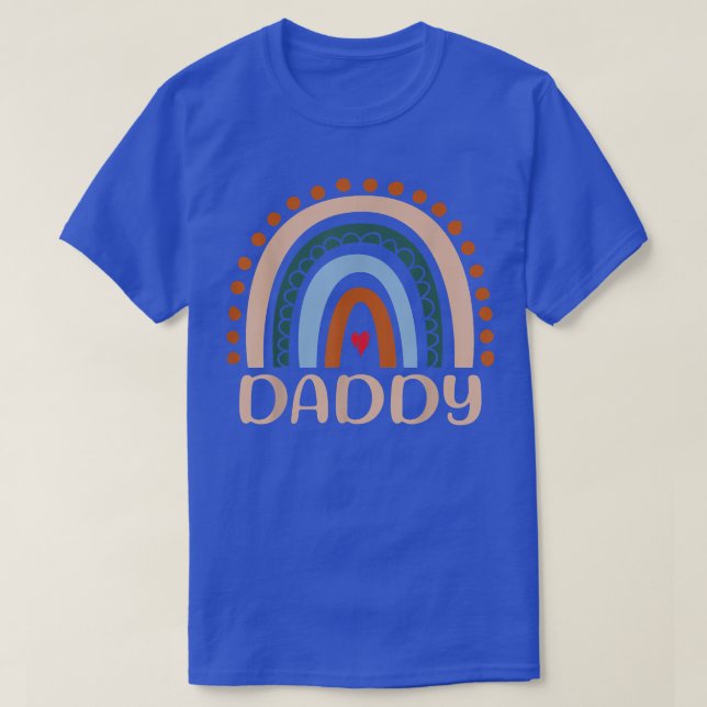 Mens Daddy Rainbow, Boho Rainbow Daddy, Cooler Vat T-Shirt (Design vorne)