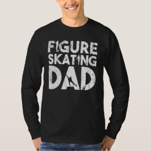 Mens Daddy Skater Winter Ice Skate Abbildung Skate T-Shirt