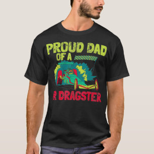 Mens Daddy von Junior Dragster Drag Racing T-Shirt