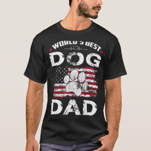 Mens Daddy World's Best Dog Vater jemals American T-Shirt