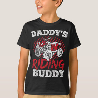 Mens Daddys Riding Buddy Dirt Quad Four Wheeler T-Shirt