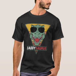 Mens Daddysaurus T Rex Dinosaur Funny Daddysaurus T-Shirt
