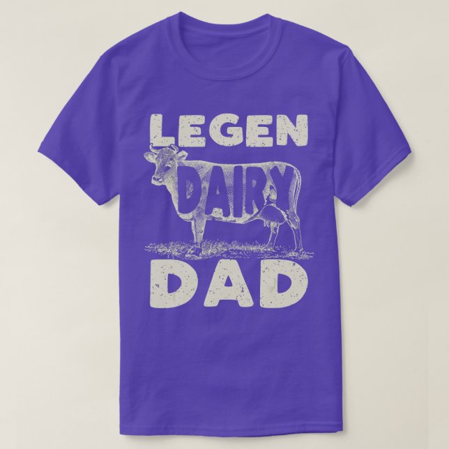 Mens Dairy Vater Cow Fathers Day T-Shirt (Design vorne)
