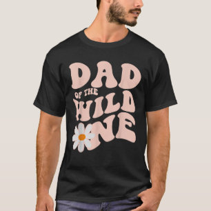 Mens Daisy Birthday Vater Wild One Boho Daisy 1st  T-Shirt