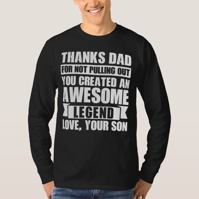Mens dankt Vater dafür, dass du dich nicht abgehol T-Shirt (Vorderseite)