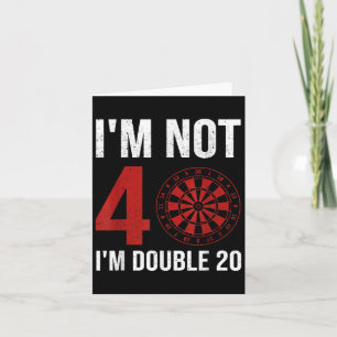 Mens Dart Player Angebot für 40. Geburtstag Im nic Karte