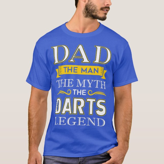 Mens Darts Vater Shirts Geschenke für Vater (Vorderseite)