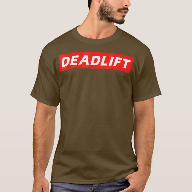 Mens Deadlift Strongman Body Builder Gym Design T-Shirt (Vorderseite)