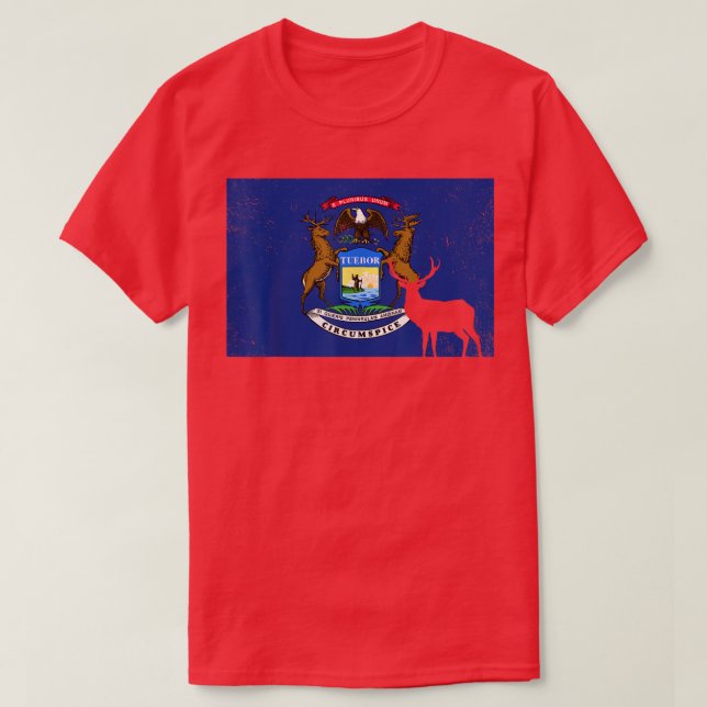 Mens Dejagd Proud Patriotic Hunter Wildlife  T-Shirt (Design vorne)