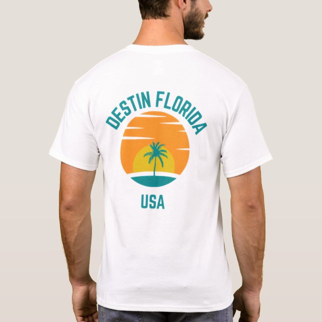 Men's Destin Beach Florida T-Shirt (Rückseite)