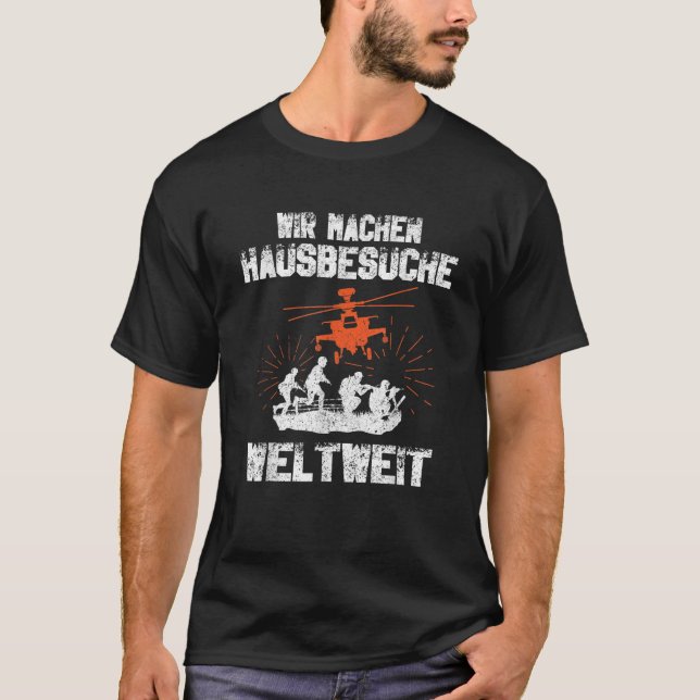 Mens Deutsche Armeelite Soldaten KSK Spezialstreit T-Shirt (Vorderseite)