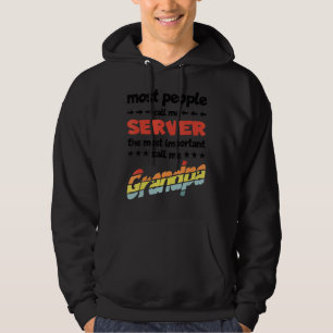 Mens Die meisten Leute nennen mich Server wichtigs Hoodie