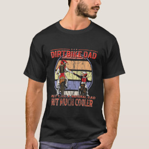 Mens Dirtbike Vater Motorcross Vintag Biker Vater T-Shirt