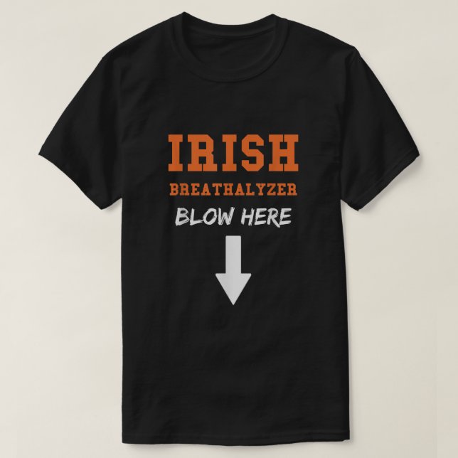 Mens Dirty Irish Breathalyzer Adult St Patricks Da T-Shirt (Design vorne)