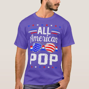 Mens Distressed USA Flag All American Pop 4th of J T-Shirt