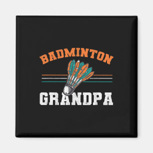 Mens Dminton Grandpa Shuttle Großvater Men Dmint Magnet