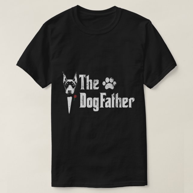 Mens Doberman pinscher Hund Vater Tshir T-Shirt (Design vorne)