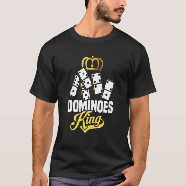 Mens Dominoes King Board Game Domino T-Shirt (Vorderseite)