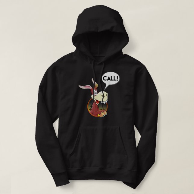 Mens Donkey Poker Player - Funny Poker Gift Hoodie (Design vorne)