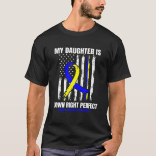 Mens Down Syndrome Awareness Daughter Mama Vater A T-Shirt