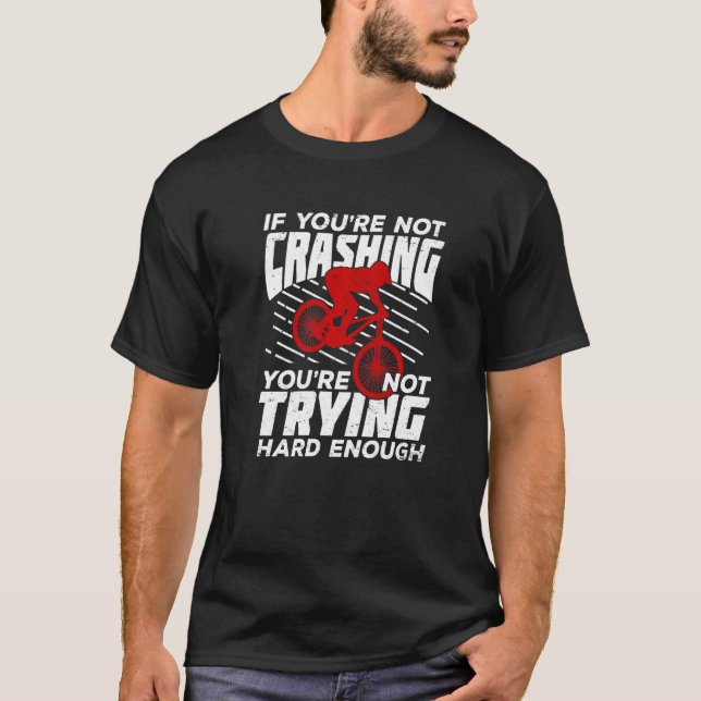 Mens Downhill Mountain Biking Mountainbiker Premiu T-Shirt (Vorderseite)