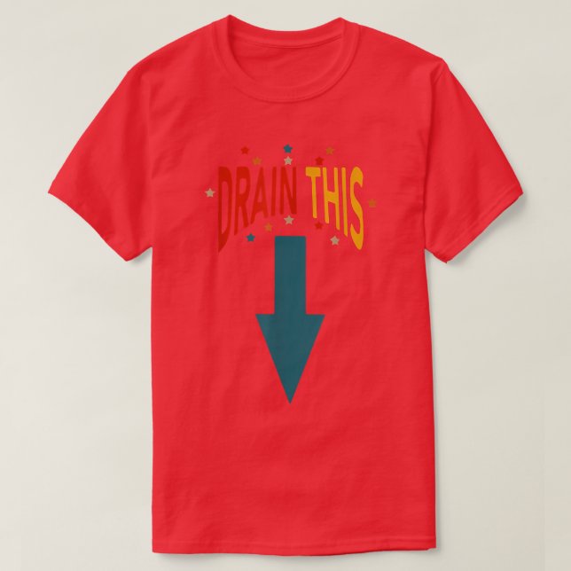 Men's Drain This Gang That Funny Costume T-Shirt (Design vorne)