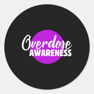 Mens Drug Overdose Awareness Oloid Glaube Hope End Runder Aufkleber