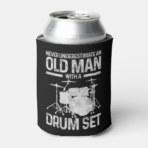 Mens Drummer Geschenk nie unterschätzen einen alte Dosenkühler