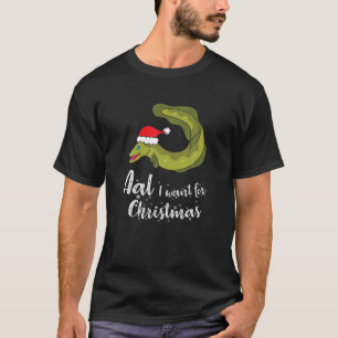 Mens Eel Wollte ich für Weihnachtsanfang Weihnach T-Shirt