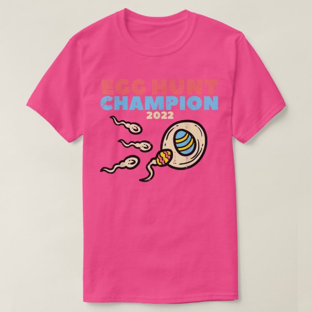 Mens Egg Hunt Champion 2022 Osterschwangerschaft A T-Shirt (Design vorne)