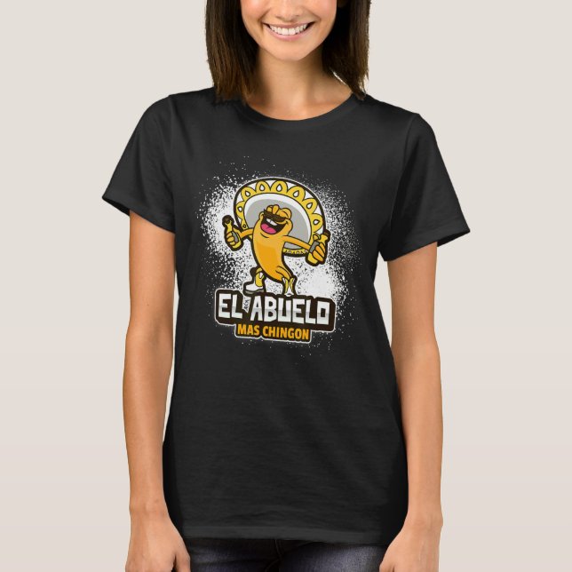 Mens El Abuelo Mas Chingon Proud Grandfather T-Shirt (Vorderseite)