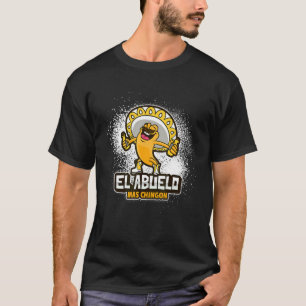 Mens El Abuelo Mas Chingon Proud Großvater T-Shirt