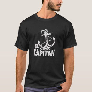 Mens El Capitan Bootskapitän Anchor Sailin T-Shirt