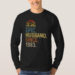 Mens Epic Husband seit 1983 Hochzeitstag C T-Shirt
