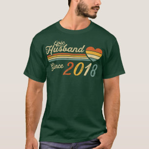 Mens Epic Husband Seit 2018 4. Wedding Annivers T-Shirt