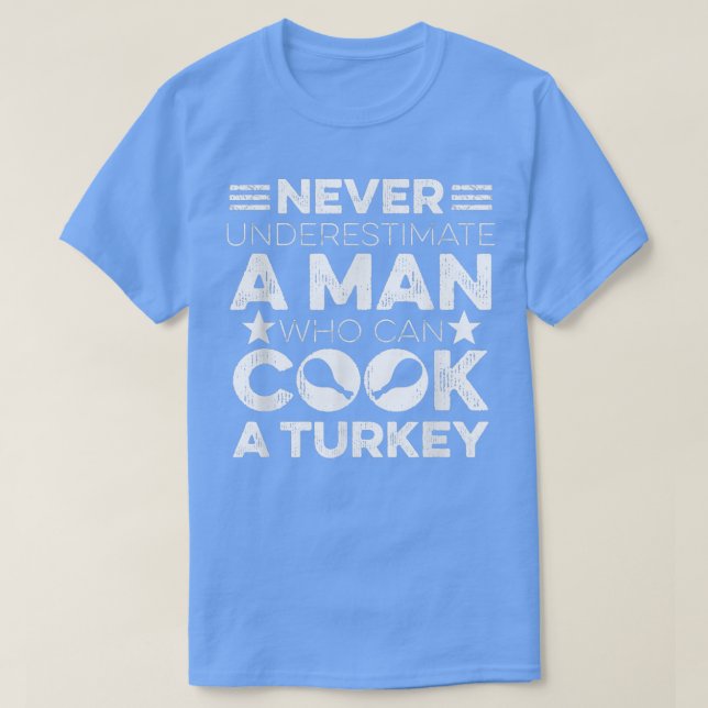 Mens Erntedank Design für Ihre Türkei Cook Husb T-Shirt (Design vorne)