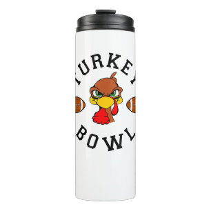 Mens Erntedank Football Türkei Bowl Shirt für M Thermosbecher